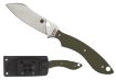 Picture of Spyderco FB50GPOD Stok  2.95" Fixed Drop Point Plain Stonewashed 8Cr13MoV SS Blade/Olive Drab Textured G10 Handle Includes Sheath w/G-Clip