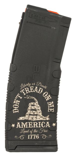 Picture of Black Rain Ordnance MAG30DONTTREAD Magazine  30rd 223 Rem/5.56 NATO Don't Tread On Me Engraving Fits AR-15 Platform