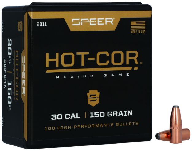 Picture of Speer 2011 Hot-Cor  30Cal 150gr Soft Point Flat Nose 100 Per Box/5 Case