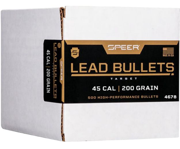 Picture of Speer 4678 Handgun  45Cal 200gr Lead Semi Wadcutter 50 Per Box/1 Case