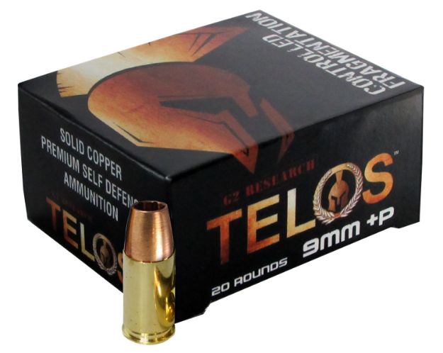 Picture of G2 Research G00619 Telos  9mmLuger+P 92gr Fracturing Copper Hollow Point 20 Per Box/25 Case