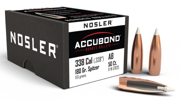 Picture of Nosler 57625 AccuBond  338Cal 180gr Spitzer Point Boat Tail 50/Box