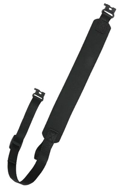 Picture of Outdoor Connection RAZ90043 Razor Sling with Brute E-Z Detach Swivels 1" W Adjustable Black Nylon Webbing for Rifle/Shotgun