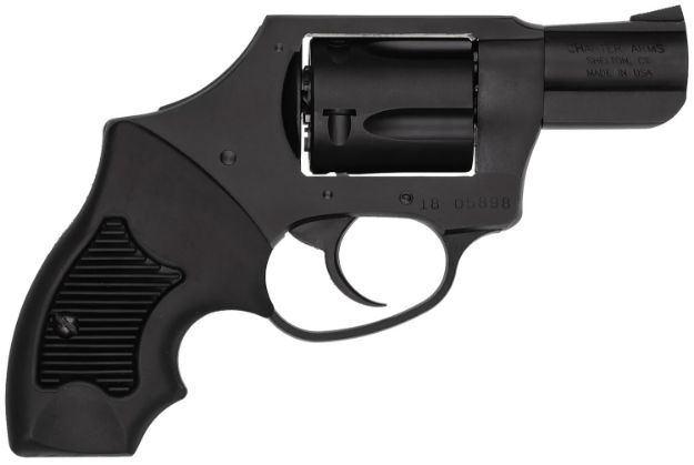 Picture of Charter Arms 13811 Undercover Lite Small 38 Special, 5 Shot 2" Black Steel Barrel & Cylinder, Black Passivate Aluminum Frame w/Black Finger Grooved Rubber Grip, Concealed Hammer