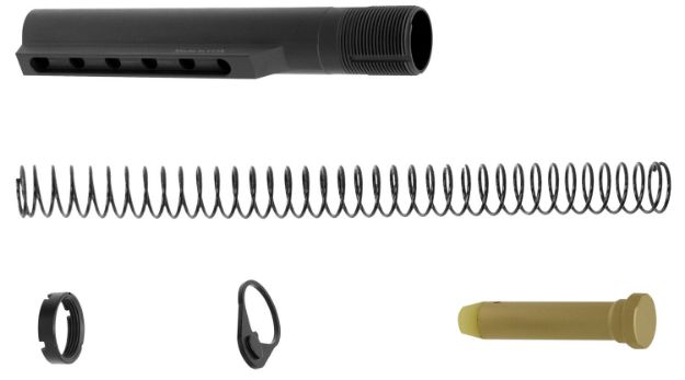 Picture of UTG Pro TLU001-KIT Receiver Extension Kit Mil-Spec AR-15 6 position Black Hardcoat Anodized Aluminum Rifle