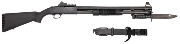 Picture of Mossberg 50771 590A1 Tactical SPX 12 Gauge 3" 8+1 20" Parkerized Heavy-Walled Barrel Black Rec with Ghost Ring Rear Sight Black Synthetic Stock Right Hand Includes Bayonet Lug