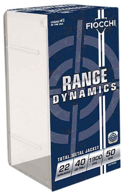 Picture of Fiocchi 22FWMC Field Dynamics Performance 22WMR 40gr Total Metal Jacket 50 Per Box/40 Case