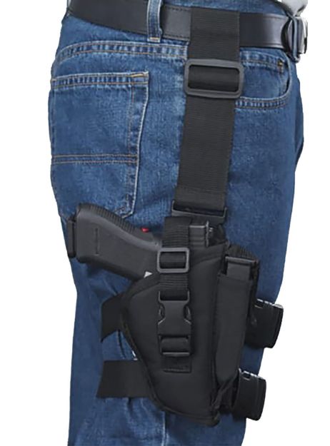 Picture of Bulldog WTAC8R Tactical  Leg Black Knit Fits Large Semi-Auto Fits 3.50-5" Barrel Right Hand