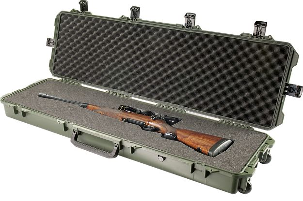 Picture of Pelican IM3300X0001 Storm Long Case 53" OD Green HPX Resin Rifle/Shotgun w/Wheels