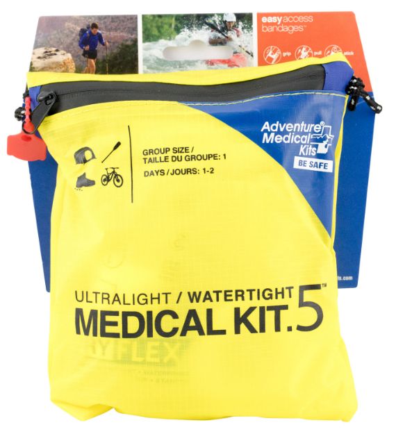 Picture of Adventure Medical Kits 01250292 Ultralight / Watertight #5 Medical Kit First Aid Watertight Yellow Nylon