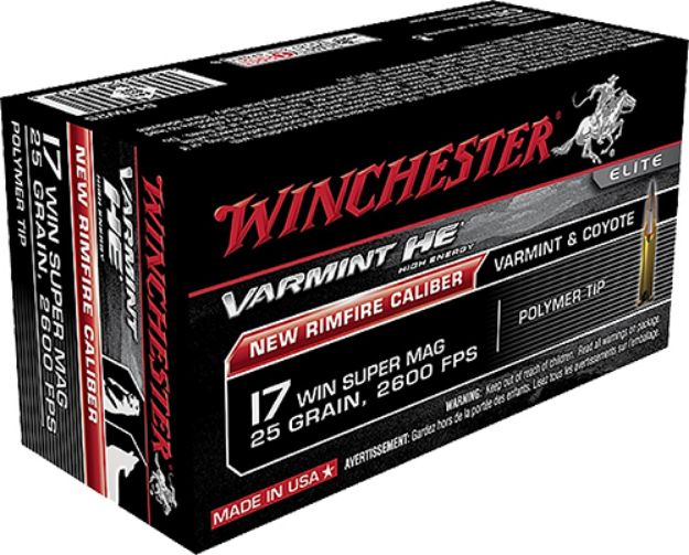 Picture of Winchester Ammo S17W25 Varmint HE  17WSM 25gr Polymer Tip 50 Per Box/10 Case