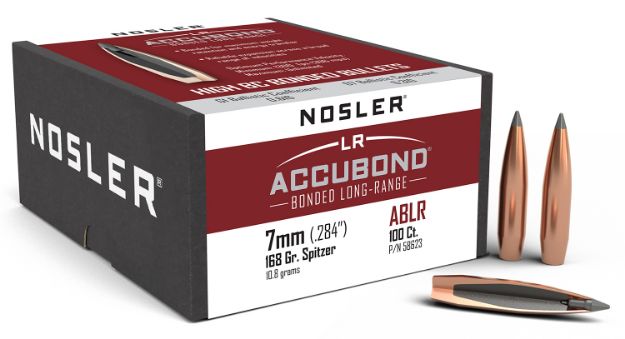 Picture of Nosler 58623 AccuBond Long Range 7mm 168gr Spitzer Point 100/Box