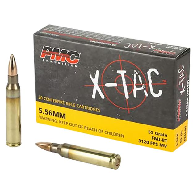 Picture of PMC 556XBP X-Tac Battle Pack 5.56x45mmNATO 55gr Full Metal Jacket Boat Tail 200 Per Box/5 Case