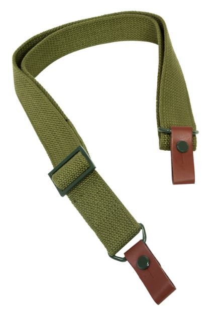 Picture of NcStar AAKS AK/SKS Sling 1.25" W x 42" L Military OEM Style OD Green Canvas