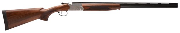 Picture of Stevens 22595 555 E 410 Gauge 3" 26" Over/Under Vent Rib Barrel, Silver Engraved Receiver, Oiled Turkish Walnut Stock, Includes Five Chokes