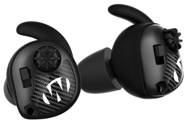 Picture of Walker's GWPSLCR Silencer Electronic Ear Buds 25 dB In The Ear Matte Black/Carbon Fiber