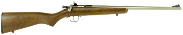 Picture of Crickett KSA3238 Youth  22 LR 1rd 16.12" Stainless Steel Barrel, Fixed Front/Adjustable Rear Peep Sights, Walnut Stock w/11.5" LOP, Rebounding Firing Pin Safety