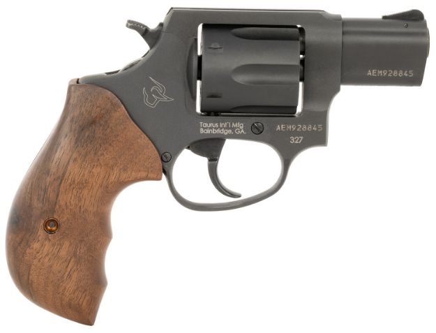 Picture of Taurus 232721TW 327  Small Frame 327 Federal Mag 6rd 2" Matte Black Carbon Steel Barrel, Cylinder & Frame, Walnut Grip, Hammer Safety