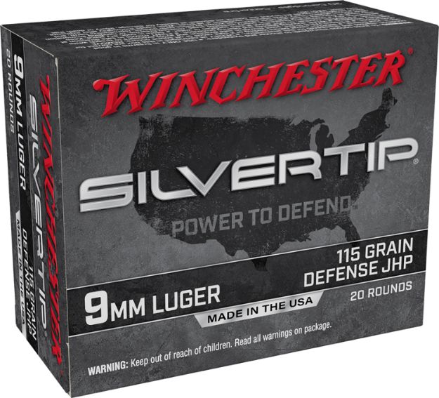 Picture of Winchester Ammo W9MMST Silvertip  9mmLuger 115gr Silvertip Jacket Hollow Point 20 Per Box/10 Case