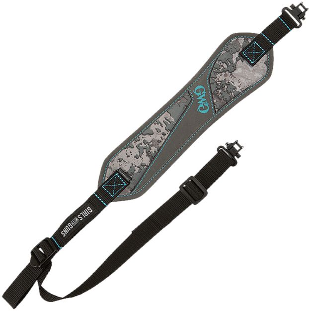 Picture of Girls With Guns 8484 Glenwood  with Shade Camo Finish, Non-Slip Textured Back, 21"-37" OAL, 3.25" W, Adjustable Design & Swivels for Rifles