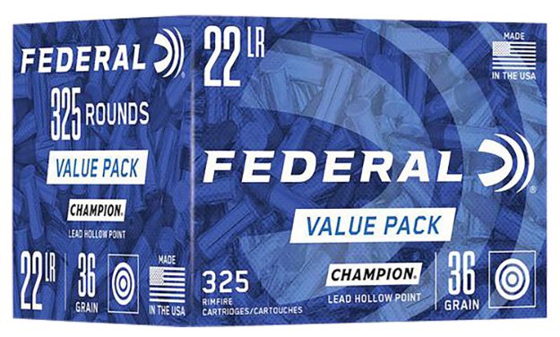 Picture of Federal 749 Champion Training Value Pack 22LR 36gr Lead Hollow Point 325 Per Box/10 Case