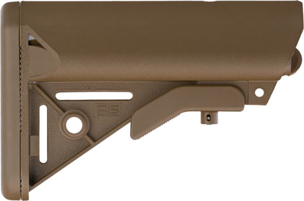 Picture of B5 Systems SOP1076 Enhanced SOPMOD Coyote Brown Synthetic for AR-Platform with Mil-Spec Receiver Extension (Tube Not Included)