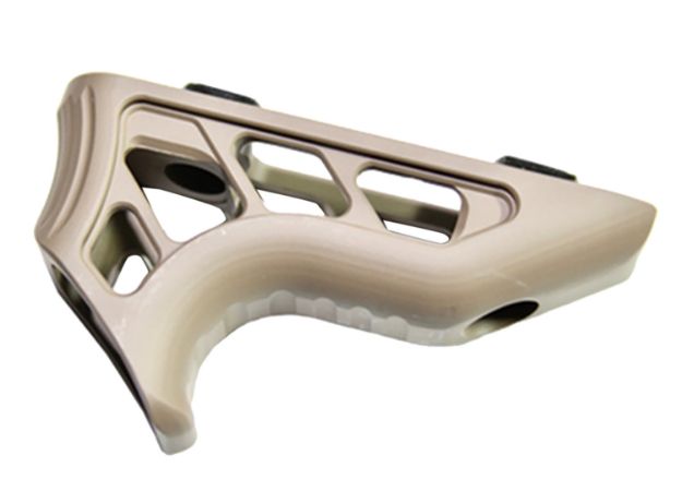 Picture of Timber Creek Outdoors MEMAFGFDE Enforcer Mini Angled Foregrip Flat Dark Earth Billet Aluminum