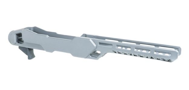 Picture of Timber Creek Outdoors ERC1022T Enforcer Rifle Chassis Tungsten Aluminum Fits Ruger 10/22 Compatible w/ MSR Buffer Tubes