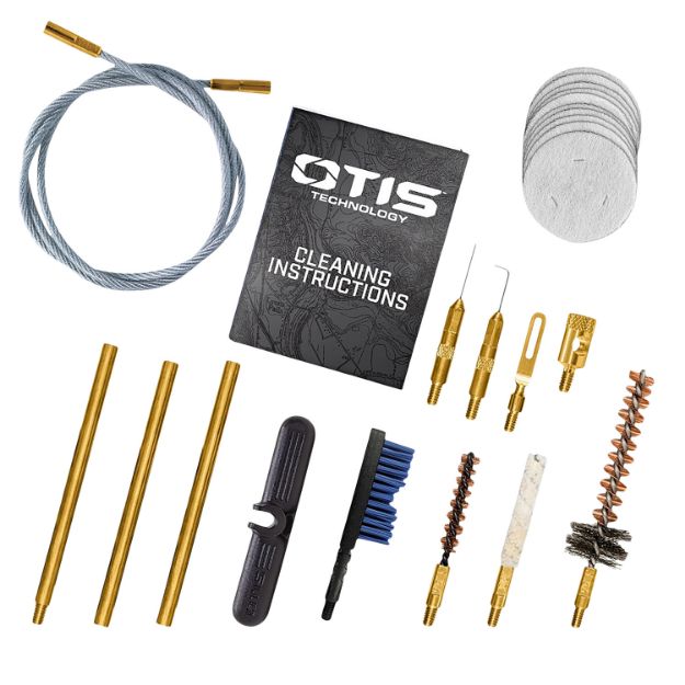 Picture of Otis FG70125 Patriot Cleaning Kit .223 Rem 5.56 Rifle/15 Pieces Yellow Plastic Box Case