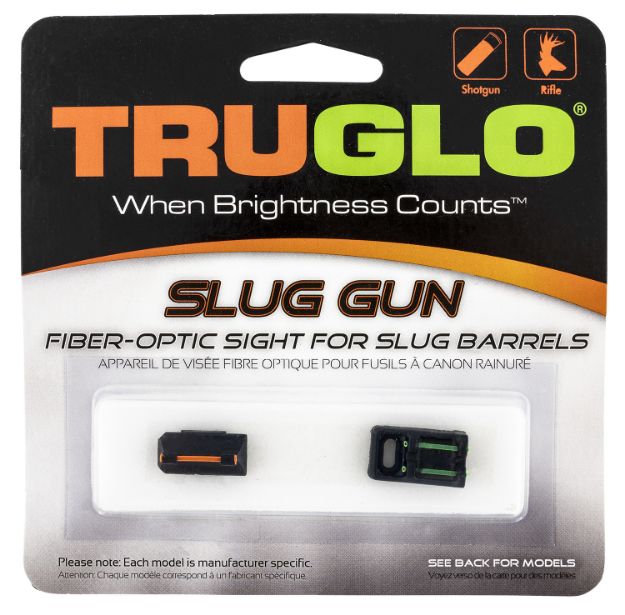 Picture of TruGlo TG961R Slug Gun Series  Black | Red Fiber Optic Front Sight Green Fiber Optic Rear