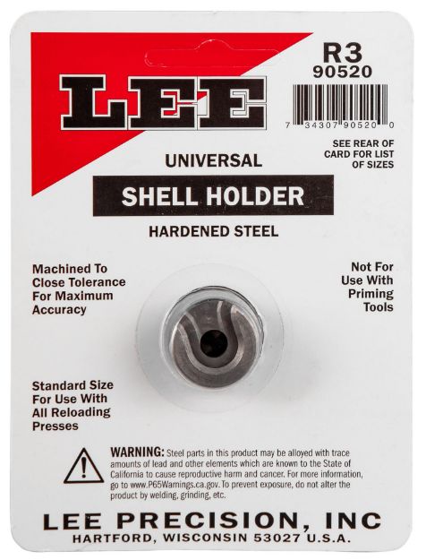 Picture of Lee Precision 90520 Shell Holder Universal #3R 30/30 / 32/40 / 6.5x55 Mauser