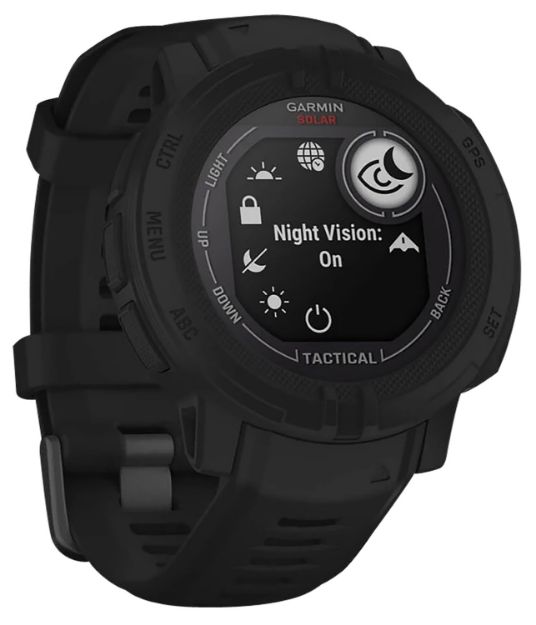 Picture of Garmin 0100262713 Instinct 2 Solar Tactical Edition GPS/Smart Features 32MB Memory Black Size 45mm Compatible w/iPhone/Android