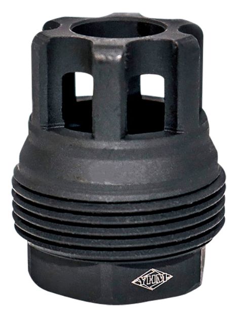 Picture of Yankee Hill 4401MB28 sRx QD Mini Muzzle Brake Black Phosphate Steel with 1/2"-28 tpi, 9mm, 1.10" OAL & 9.375" Diameter for sRx Adapters