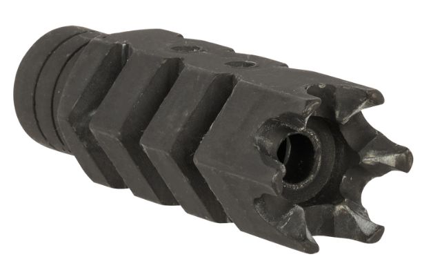 Picture of ATI Outdoors A5102251 Shark Muzzle Brake  Black Oxide Steel with 1/2"-28 tpi Threads for .223 Cal/5.56 AR-15