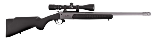 Picture of Traditions CR9-451130T Outfitter G3 Takedown 450 Bushmaster 1rd 22", Stainless Cerakote Barrel/Rec, Black Synthetic Stock, Muzzle Brake, 3-9x40mm BDC Scope