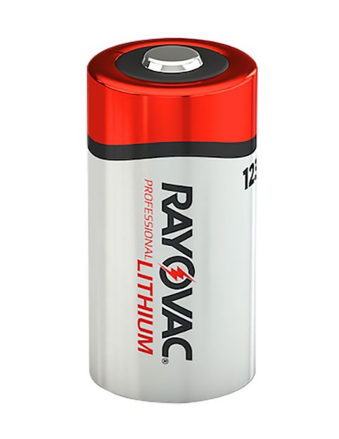 Picture of Rayovac RL123A2 123A Lithium  Silver/Red 3 Volts 1,500 mAh (2) Single Pack