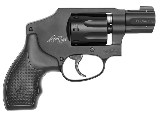 Picture of Smith & Wesson 103043 Model 43 Classic 22 LR 8 Shot 1.88" Black Stainless Steel Barrel, Black Aluminum  Cylinder & J-Frame, Snag-free Internal Hammer, No Lock