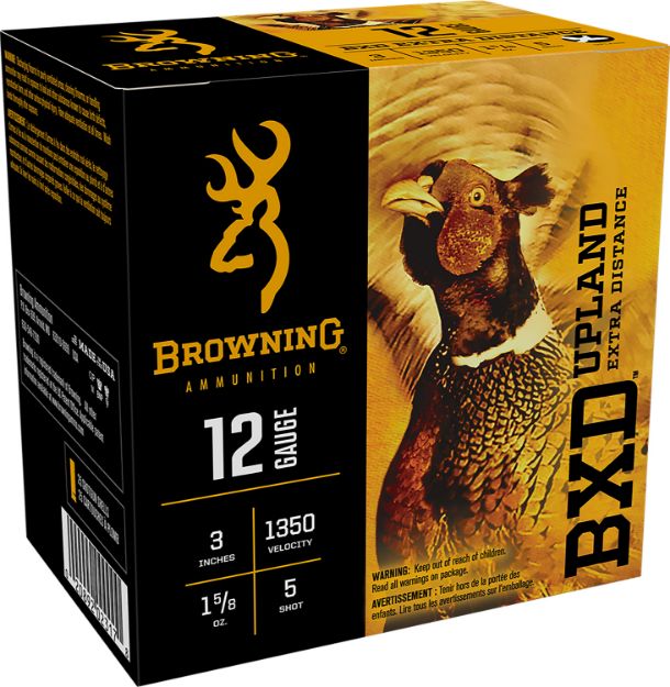 Picture of Browning Ammo B193511235 BXD Upland 12Gauge 3" 1 5/8oz 5Shot 25 Per Box/10 Case