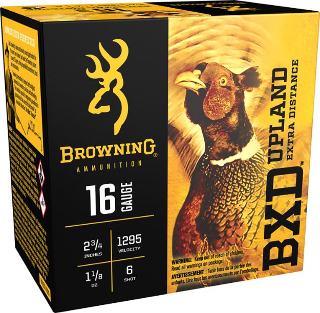 Picture of Browning Ammo B193511626 BXD Upland 16Gauge 2.75" 1 1/8oz 6Shot 25 Per Box/10 Case