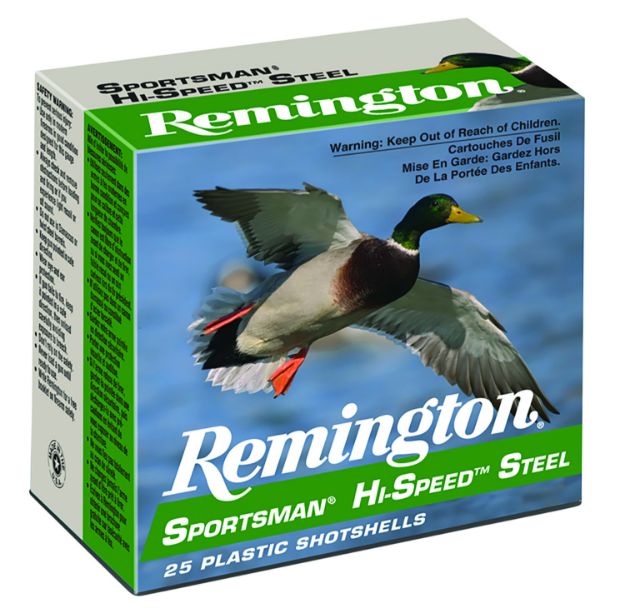 Picture of Remington Ammunition 20934 Sportsman Hi-Speed Steel 12Gauge 2.75" 1 1/8oz 2Shot 25 Per Box/10 Case