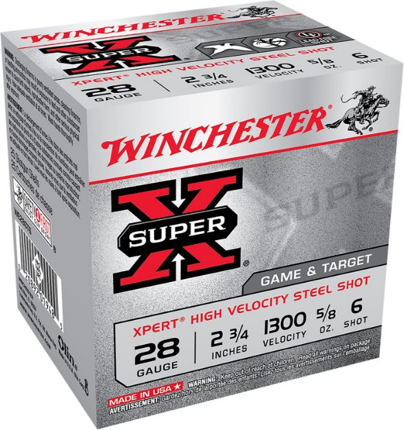 Picture of Winchester Ammo WE28GT6 Super X Xpert High Velocity 28Gauge 2.75" 5/8oz 6Shot 25 Per Box/10 Case