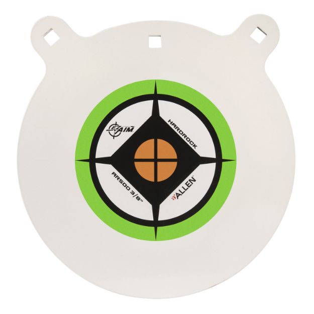 Picture of EZ-Aim 15599 Hardrock  12" AR500 Steel Gong Shooting Target .38" Thickness Black / Green / White