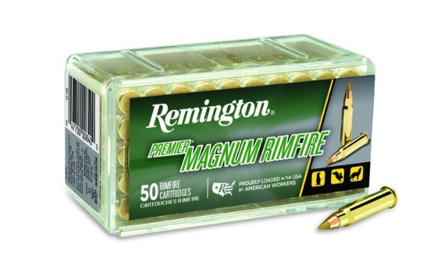 Picture of Remington Ammunition 20023 Premier Magnum Rimfire 17HMR 17gr Jacketed Hollow Point 50 Per Box/40 Case