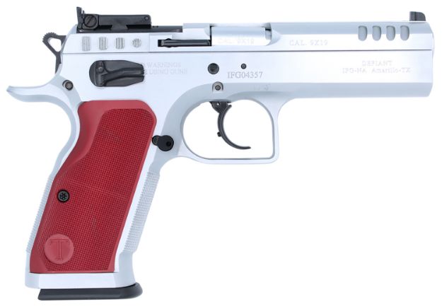 Picture of Tanfoglio IFG TFSTOCK29OR Stock II  9mm Luger 16+1 4.44" Stainless Polygonal Rifled Barrel, Ported Slide & Frame w/Red Polymer Grips Right Hand