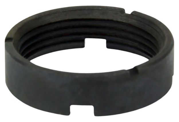 Picture of TacFire MAR039 Castle Nut  Black Steel for AR-15 Buffer Tube