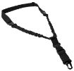 Picture of NcStar ADBS1PB Single Point Sling Deluxe Black Nylon 30"-38" Adjustable Bungee