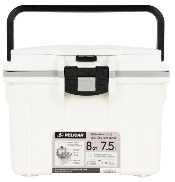 Picture of PELICAN 8Q-1-WHTGRY 8QT ELITE COOLER WHT/GRY