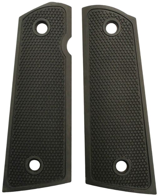 Picture of Archangel AA107 Grip Panels  Made of Aluminum With Black Anodized Diamond Checkering Finish for 1911 Government