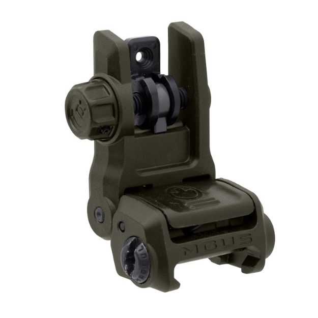 Picture of Magpul MAG1167-ODG MBUS 3 Sight Rear  Olive Drab Green Flip Up for AR-10/AR-15/M4/M16/M110/SR-25