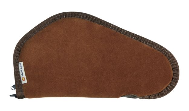 Picture of Heritage Cases 8611 Handgun Case  Brown Suede w/Black Trim, Faux Sherpa Lining & Foam Padding, Lockable Zippers 11" L